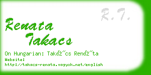 renata takacs business card